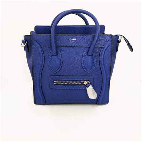 celine nano luggage royal blue